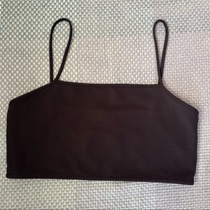 NWT Zara Textured Spaghetti Strap Crop Top